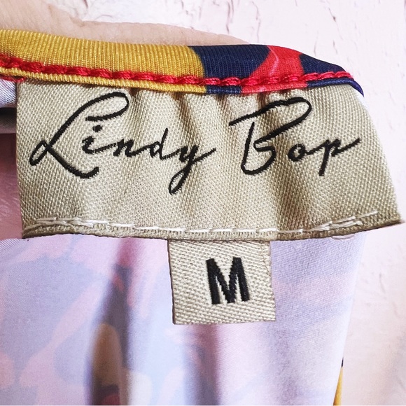 Lindy Bop Retro Navy Bunny Rabbit Sleeveless Tank Top Womens M - Picture 5 of 7